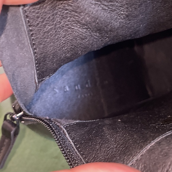 NWT Sandro SACHA Mid Calf Boots in Noir/Black - Picture 3 of 13